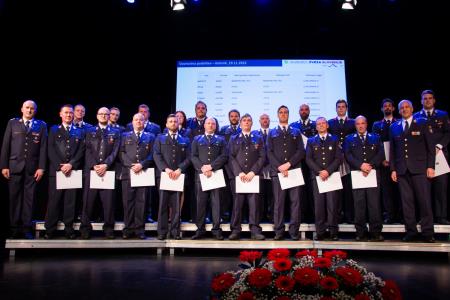 Slavnostna podelitev listin o napredovanju v čine gasilski častnik, višji gasilski častnik in visoki gasilski častnik (22)